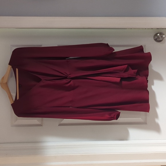 Express Dresses & Skirts - Long sleeve maroon dress